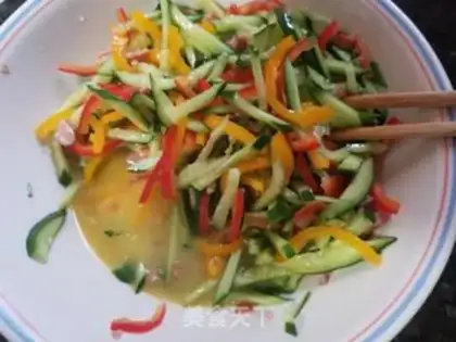 Make cucumber eggcake step 3