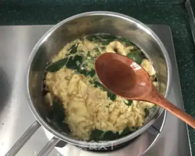 Make Tofu eggs and bouquet soup step 8