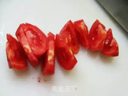 Make Tomato fried tofu dry step 2