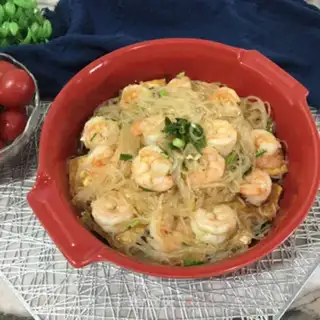 Make Shrimp fan tofu step 12