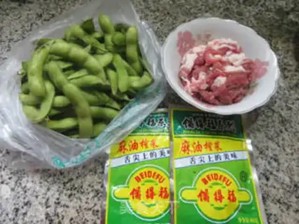 Make ♪ Squeeze the vealed beans ♪ step 0