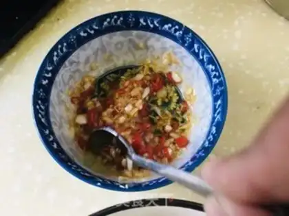 Make Lazy old garlic fan fan scallop step 7