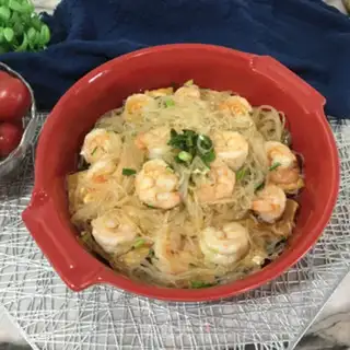 Make Shrimp fan tofu step 13