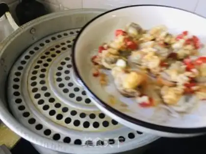 Make Lazy old garlic fan fan scallop step 9