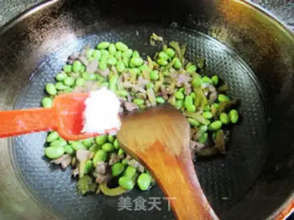 Make ♪ Squeeze the vealed beans ♪ step 6
