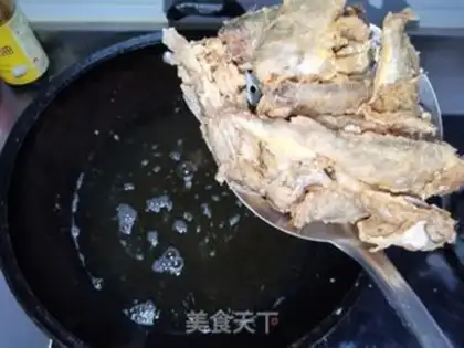 Make Dried and fried yellowfish step 5