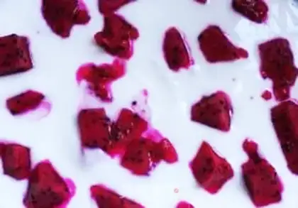 Make Flamingo yogurt step 2