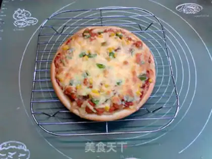 Make Salami New Orleans chicken collage pizza step 20