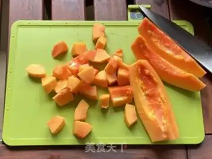 Make The papaya silver spoon step 2