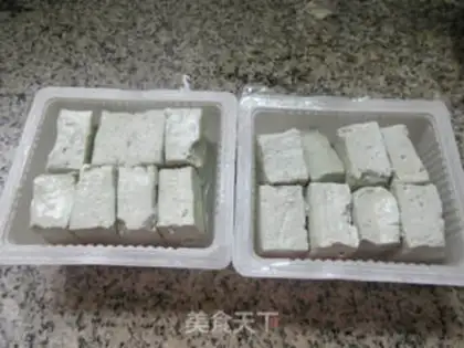 Make Fried tofu step 1