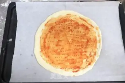 Make Cream-cracker-cream-cream pizza step 5