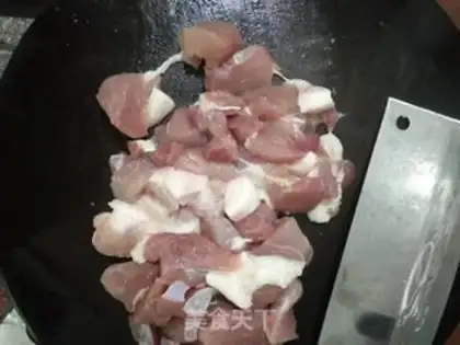 Make Pork and pepper step 1