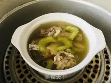 Make The rooster of bitter melons step 5