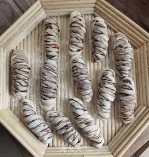 Make Sack bean rolls step 15