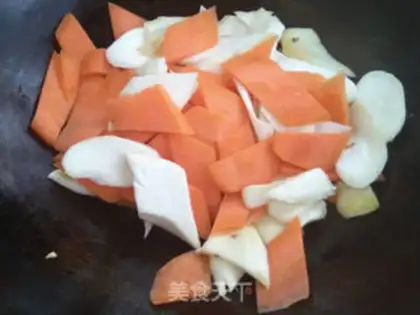Make Cheese abalone carrots step 3