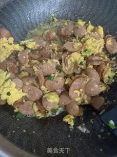 Make Egg fried sausage step 3