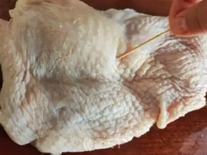 Make Burn chicken legs step 1