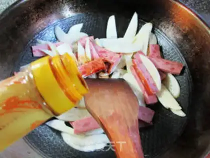 Make White and roasted ham step 9