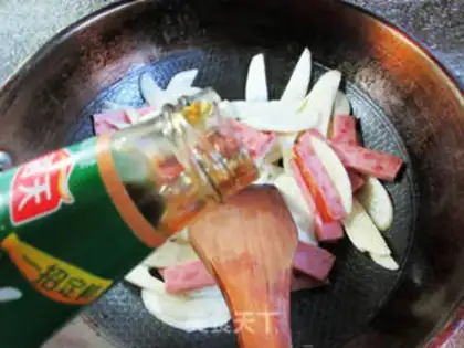 Make White and roasted ham step 10