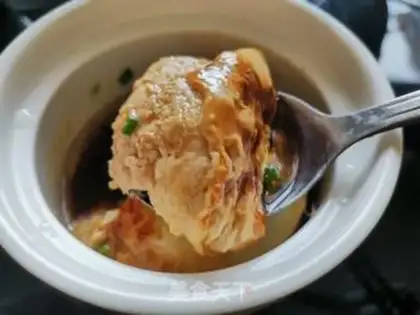 Make Meatloaf steamed eggs step 8
