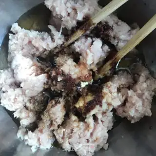 Make Powder meat buns step 4