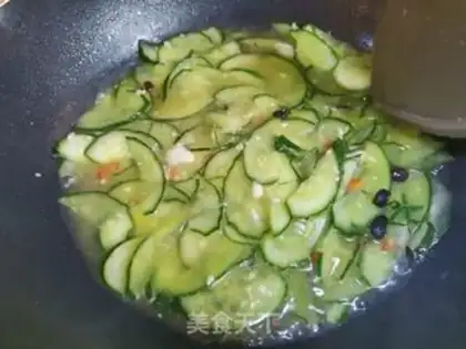 Make A boiled cucumber step 6