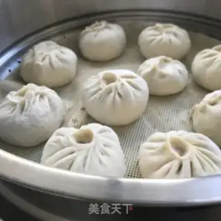 Make Powder meat buns step 8