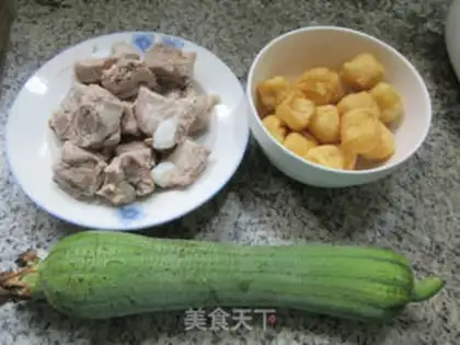 Make Little tofu melon broth step 0