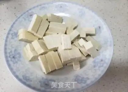 Make Garlic tofu step 1
