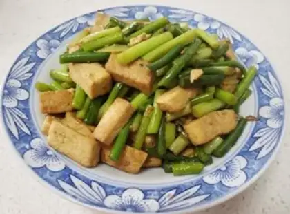 Make Garlic tofu step 3