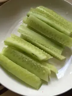 Make ♪ The green bean horns ♪ step 2
