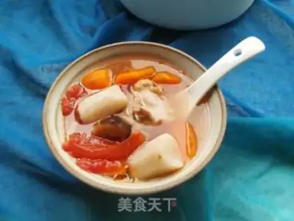 Make Tomato meds, mushroom hoove soup step 11