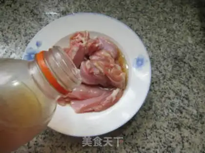 Make Onion tofu, fried chicken leg step 3