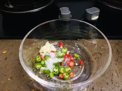 Make Steam eggplant meat step 1