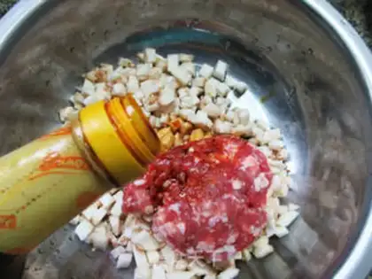 Make Steam eggplant meat step 6