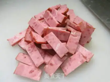 Make Scrambled ham step 1