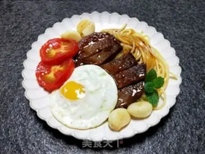 Make Black pepper steak noodles step 9