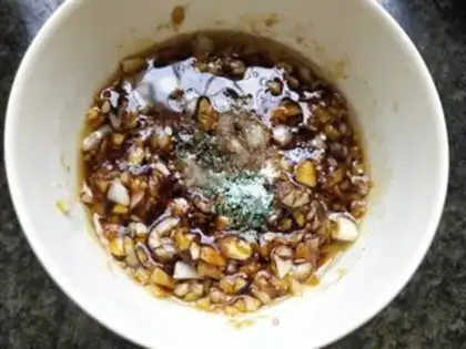 Make Garlic fans steaming doll food step 3