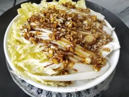 Make Garlic fans steaming doll food step 8