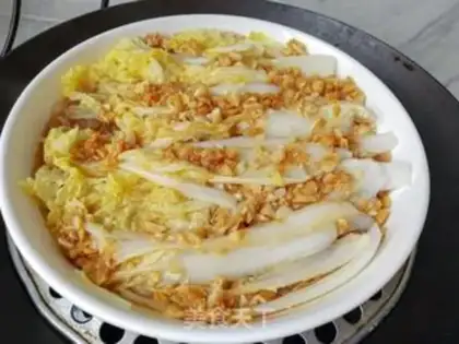 Make Garlic fans steaming doll food step 9