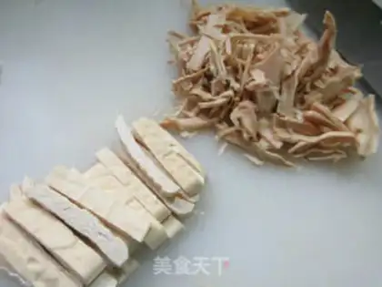 Make Tofu dry and boiled step 1