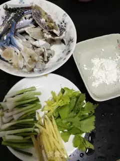 Make Crab onions step 0