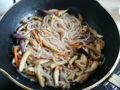 Make Meat and eggplant fans step 6