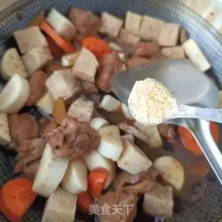Make The tofu of the white tofu step 17