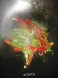 Make Twin pepper bean peel step 4