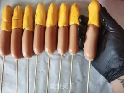 Make Cheese dog stick step 7