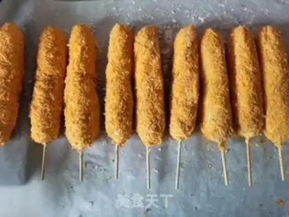 Make Cheese dog stick step 10