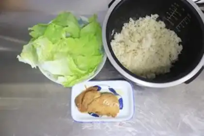 Make Low fat chicken rice step 0