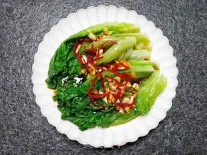 Make Garlic lettuce step 5