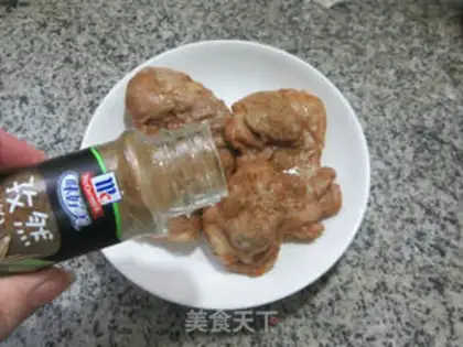Make Air-cuttered chicken leg step 11